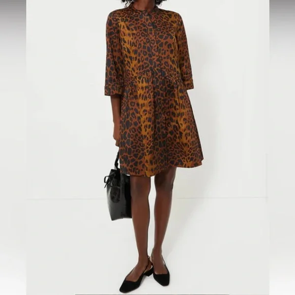 TUCKERNUCK LeopardRoyal Shirt Dress Fits Like a 2XSz XXXL New with Tag